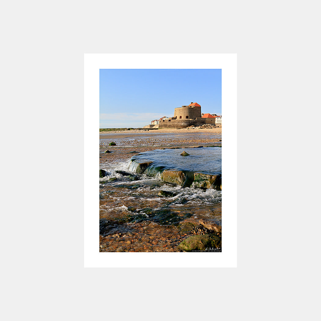 Poster photo 1555 Le fort d'Ambleteuse et le fleuve Slack