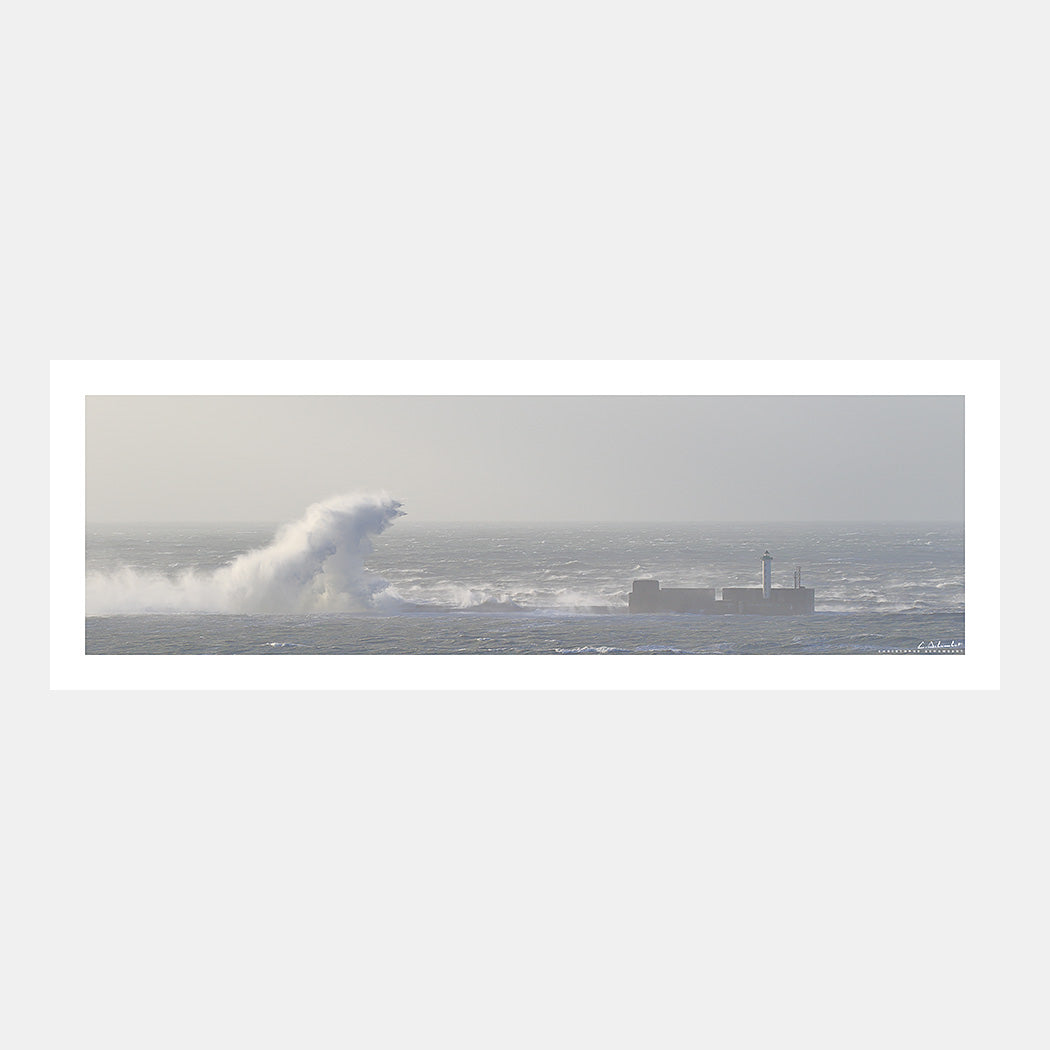 Poster photo 2308 Vague géante sur la digue Carnot à Boulogne-sur-Mer