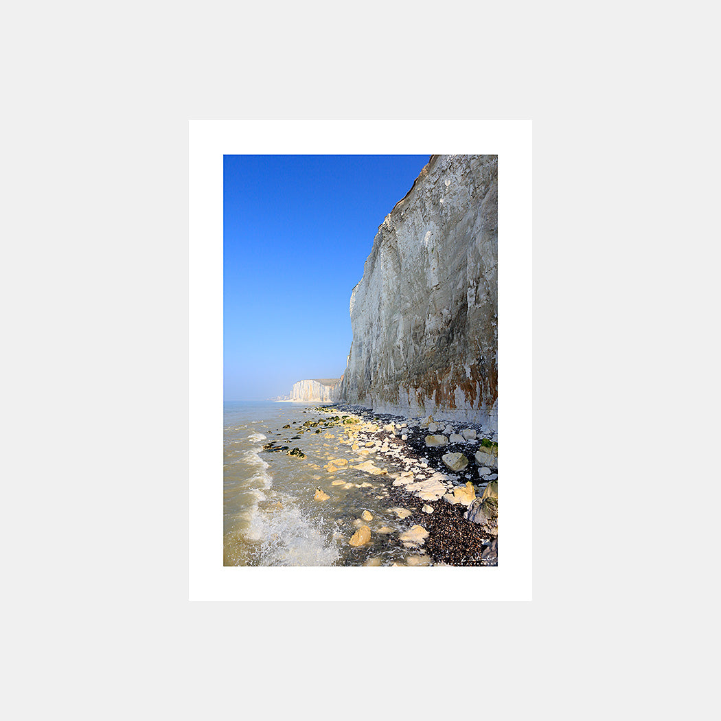 Mur blanc | Poster photo, falaises du Bois de Cise Côte Picarde