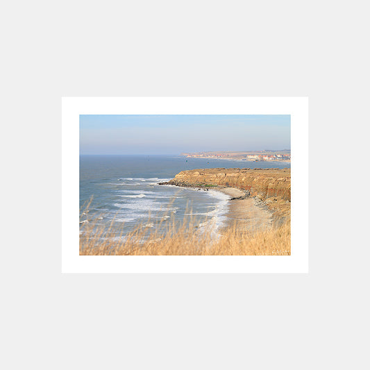 Poster photo 1348 Les falaises de la Pointe aux Oies depuis Wimereux