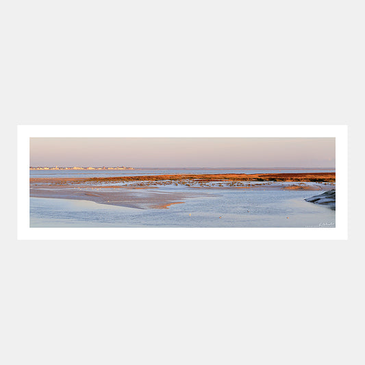 Poster photo 1585 Le Crotoy et la baie de Somme au soleil couchant