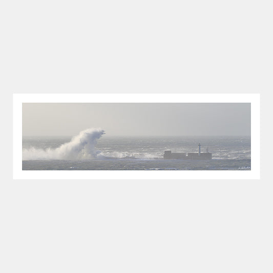 Poster photo 2308 Vague géante sur la digue Carnot à Boulogne-sur-Mer